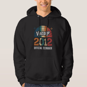Vintage 2012 13th Birthday Official Teenager Thirt Hoodie