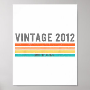 Vintage 2012 Limited Edition - 13th Birthday Gift  Poster