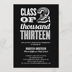 VINTAGE 2013 GRADUATION PARTY INVITATION