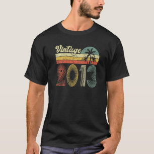 Vintage 2013 Made In 2013 9th Birthday 9 Year Old  T-Shirt