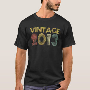 Vintage 2013 Made In 2013 9th Birthday 9 Year Old T-Shirt