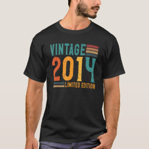 Vintage 2014 8 Years Old Birthday Retro T-Shirt
