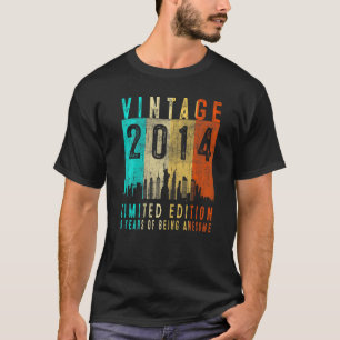 Vintage 2014 9th Birthday 9 Years Old T-Shirt