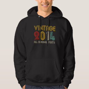 Vintage 2014 All Original Parts 8 Years Old 8th Bi Hoodie