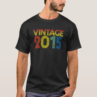 Vintage 2015 7th Birthday Kids Boys & Girls 7 Year T-Shirt