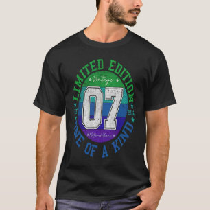 Vintage 2016 7 Year Old 7th Birthday T-Shirt