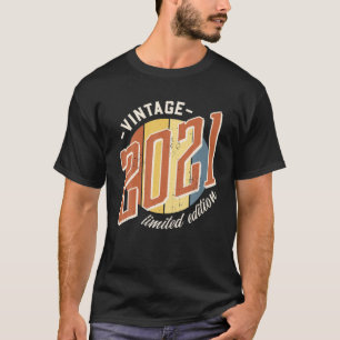 Vintage 2021 Birth Year Limited Edition 1 Year Old T-Shirt