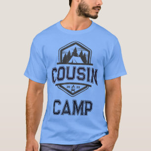 Vintage 2022 COUSIN CAMP Funny Grandma Grandpa Ree T-Shirt
