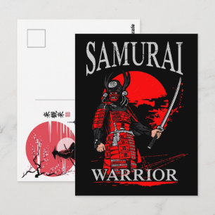 Vintage 2026 Samurai Japanese Warrior Legends Postcard