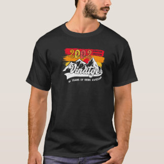 Vintage 20th Birthday T Shirt 2002 Decoration 20 Y