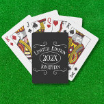 Vintage 21st Birthday Year For Him Limited Edition Playing Cards<br><div class="desc">👉 Put a smile on a face with this custom 21st birthday playing cards gift for him! This is the perfect gift for your son or best friend. #zazzlemade - Simply click to personalise this design 🔥 My promises - This design is unique - It is designed with you in...</div>