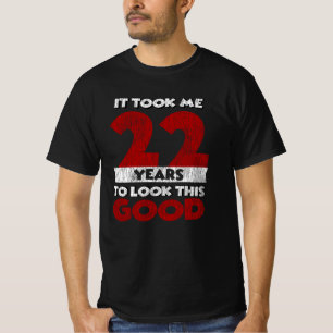 Vintage 22 Years Old Funny 22nd Birthday Gift T-Shirt