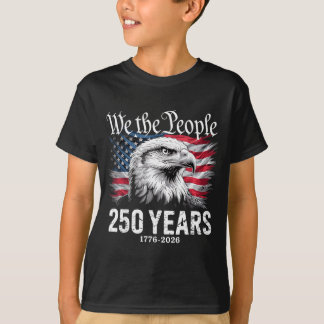 Vintage 250 Years 1776-2026 250th Birthday Eagle T-Shirt