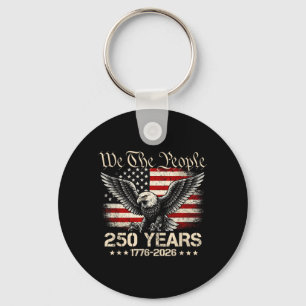 Vintage 250 Years 1776-2026 250th Funny Birthday Key Ring