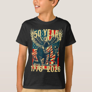 Vintage 250th anniversary 1776-2026 america flag T-Shirt
