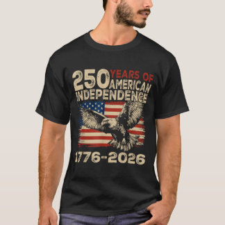 Vintage 250th USA Independence Day 4th July 1776 T-Shirt