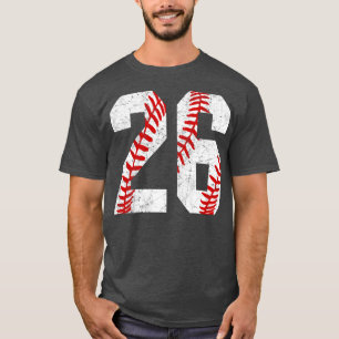 Vintage 26 Baseball Laces Baseball Mom Jersey Love T-Shirt