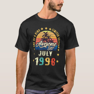 Vintage 26th Birthday Awesome Since July 1996 Epic T-Shirt