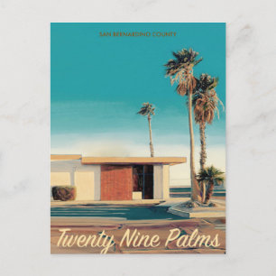 Vintage 29 Palms Travel Postcard