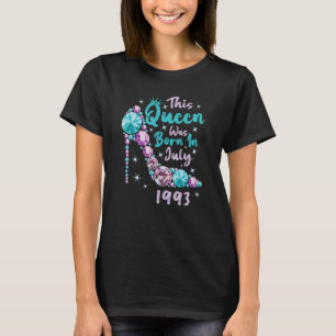 Vintage 29th Birthday This Queen Was Born In July T-Shirt