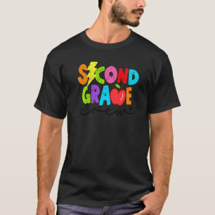 Vintage 2nd Grade Crew Teacher Student First Day O T-Shirt