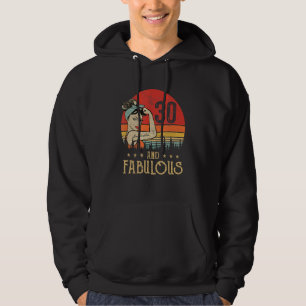 Vintage 30 Years Old Birthday And Fabulous 30th Bi Hoodie