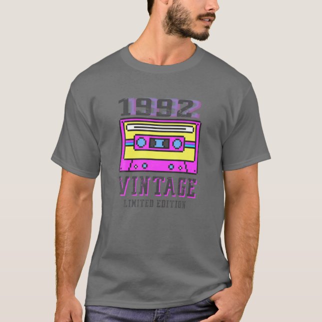 Vintage 30Th Birthday Tee Retro 1992 Edition Casse (Front)
