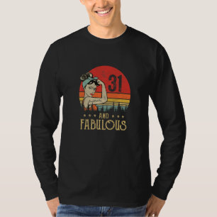 Vintage 31 Years Old Birthday And Fabulous 31st Bi T-Shirt