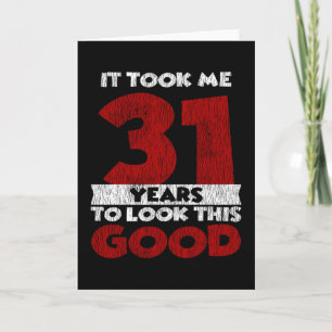 Vintage 31 Years Old Funny 31st Birthday Gift Card