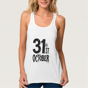 Vintage 31st October Halloween Typography Design_1 Singlet