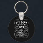 Vintage 35th Birthday Decorations Men Funny 1990 3 Key Ring<br><div class="desc">Vintage 35th Birthday Decorations Men Funny 1990 35 Birthday T-shirt.png</div>