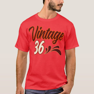 Vintage 36 Years Old Birthday T-Shirt