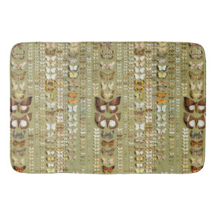 Vintage 374 moths of New Guinea Bath Mat