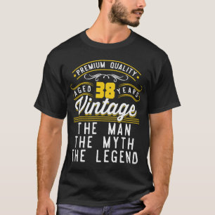 Vintage 38 Years Old Birthday The Man Myth Legend  T-Shirt