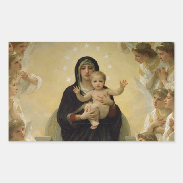 Vintage 3 rectangular sticker (Front)