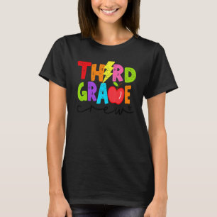 Vintage 3rd Grade Crew Teacher Student First Day O T-Shirt