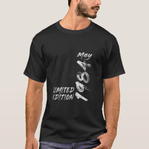 Vintage 40 Birthday I Limited Edition May 1984 Tan T-Shirt