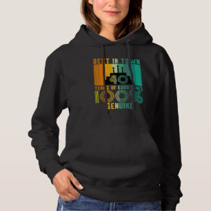 Vintage 40th Birthday Apparel  Womens Mens 40th Bi Hoodie