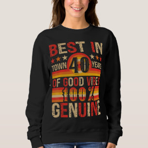 Vintage 40th Birthday Apparel Womens Mens 40th Bi Sweatshirt