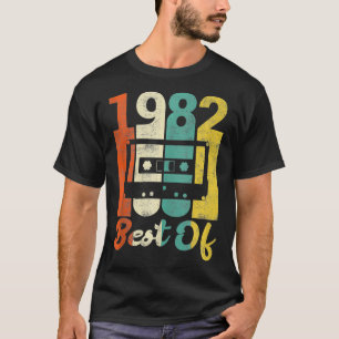 Vintage 40th Birthday Cassette 1982 Retro Best Of T-Shirt