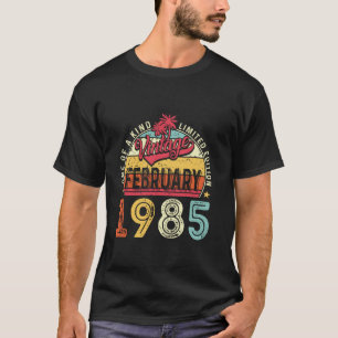 Vintage 40th Birthday Gift Vintage February 1985 M T-Shirt