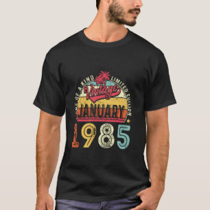 Vintage 40th Birthday Gift Vintage January 1985 Me T-Shirt