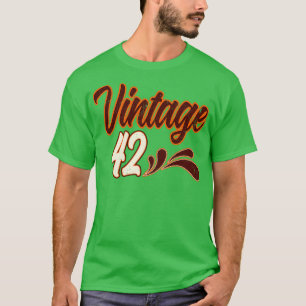 Vintage 42 Years Old Birthday T-Shirt