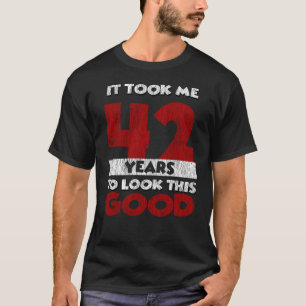 Vintage 42 Years Old Funny 42nd Birthday Gift T-Shirt