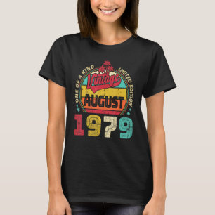 Vintage 44th Birthday Awesome Since August 1979 ep T-Shirt