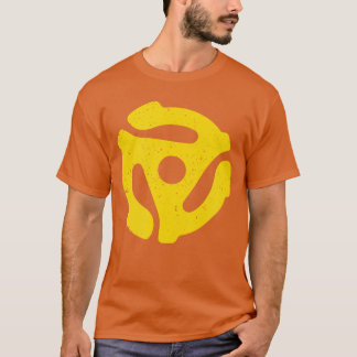 Vintage 45 RPM Vinyl Record Adapter Music gift fri T-Shirt