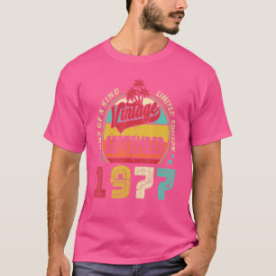 Vintage 45th Birthday Awesome Since September 1977 T-Shirt