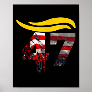 Vintage 47 Trump Hair 2 Poster