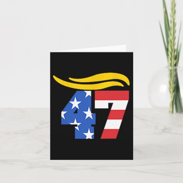 Vintage 47 Trump Hair  Card (Front)