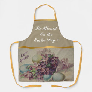 Vintage 4 Eggs Easter Holiday Apron